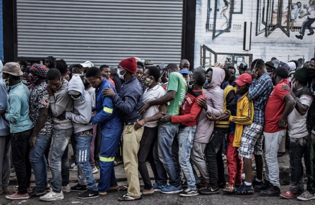 Queues in South Africa.  When will they get The Covid Jab?
(c) Getty Images